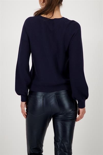Baumwoll-Strickpullover night sky