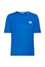 Baumwoll-T-Shirt mit herzförmigem Logo blue