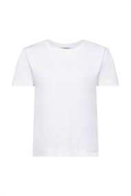 Baumwoll-T-Shirt mit Rundhalsausschnitt white