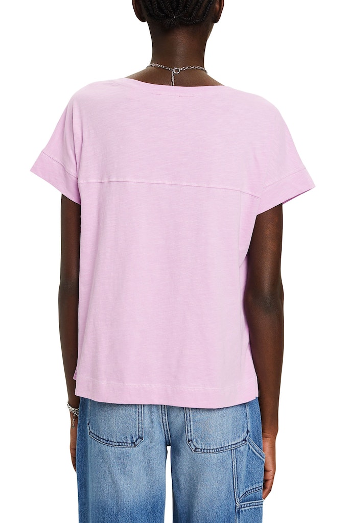 baumwoll-t-shirt-mit-v-ausschnitt-lilac