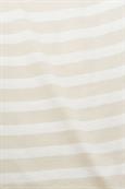 Baumwoll-Tanktop mit Streifen light taupe