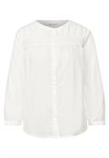 Baumwollbluse mit Details off white