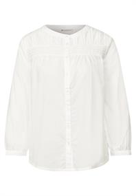 Baumwollbluse mit Details off white