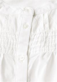 Baumwollbluse mit Details off white
