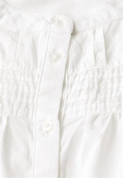 Baumwollbluse mit Details off white