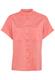 Baumwollbluse mit Stehkragen coral