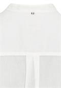 Baumwollbluse mit Stehkragen milk white