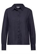 Baumwollbluse night sky blue
