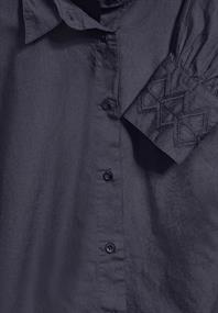 Baumwollbluse night sky blue