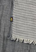 Baumwollschal mit gewebter Struktur und hohem Tragekomfort dark navy