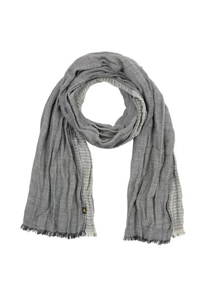 Baumwollschal mit gewebter Struktur und hohem Tragekomfort dark navy