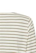 Baumwollshirt mit 3/4 Arm light khaki stripes