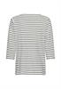 Baumwollshirt mit 3/4 Arm night blue stripes