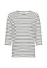 Baumwollshirt mit 3/4 Arm night blue stripes
