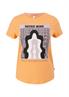 Baumwollshirt mit Frontprint orange