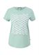 Baumwollshirt mit Frontprint türkis2
