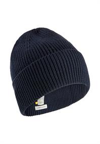 Beanie aus einem Baumwoll-Kaschmir Mix dark blue