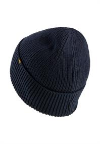 Beanie aus einem Baumwoll-Kaschmir Mix dark blue
