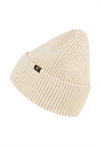 Beanie aus einem Baumwoll-Kaschmir Mix oatmeal