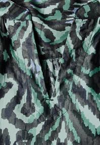 Bedruckte Baumwollbluse slate khaki