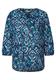 Bedruckte Baumwollbluse universal blue