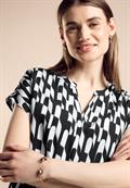 Bedruckte Bluse black