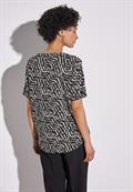 Bedruckte Bluse black
