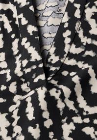 Bedruckte Bluse black