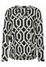 Bedruckte Bluse black