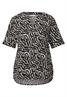 Bedruckte Bluse black