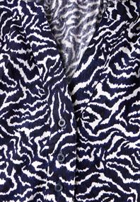Bedruckte Bluse deep blue