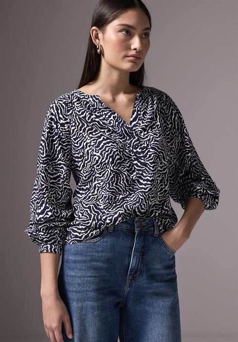 bedruckte-bluse-deep-blue