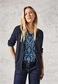 Bedruckte Bluse deep charcoal grey