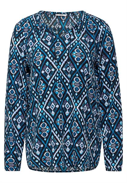 Bedruckte Bluse deep charcoal grey