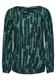 Bedruckte Bluse fir green