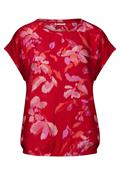 Bedruckte Bluse glory red