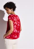 Bedruckte Bluse glory red