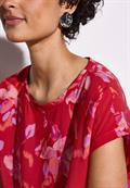 Bedruckte Bluse glory red