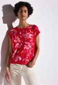 Bedruckte Bluse glory red