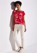 Bedruckte Bluse glory red