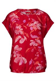 Bedruckte Bluse glory red