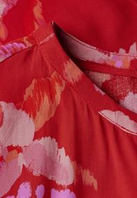 Bedruckte Bluse glory red