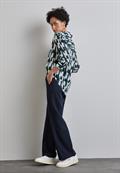 Bedruckte Bluse hunter green