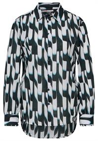 Bedruckte Bluse hunter green