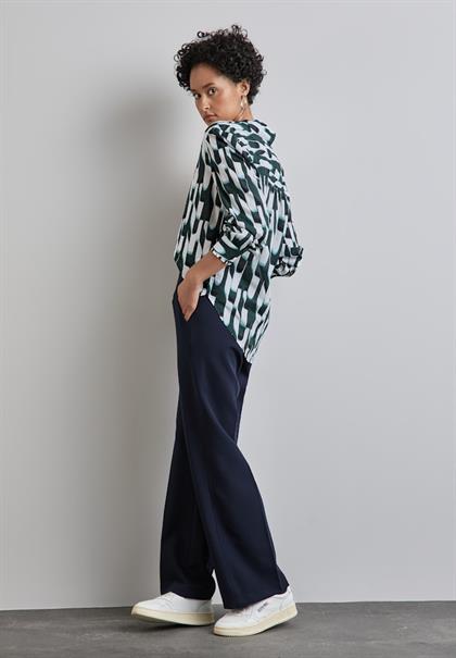 Bedruckte Bluse hunter green