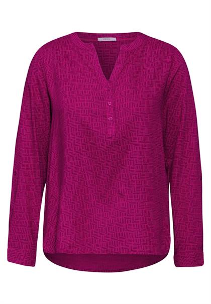 Bedruckte Bluse jewel pink