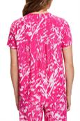 Bedruckte Bluse mit V-Ausschnitt cherry red 2
