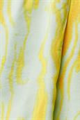 Bedruckte Bluse mit V-Ausschnitt citrus green