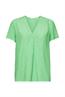 Bedruckte Bluse mit V-Ausschnitt citrus green