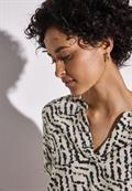 Bedruckte Bluse moonstone sand